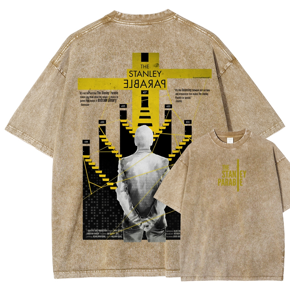 The Stanley Parable Unisex Fit Washed T-Shirt 2603003260