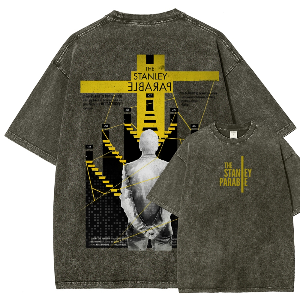 The Stanley Parable Unisex Fit Washed T-Shirt 2603003260
