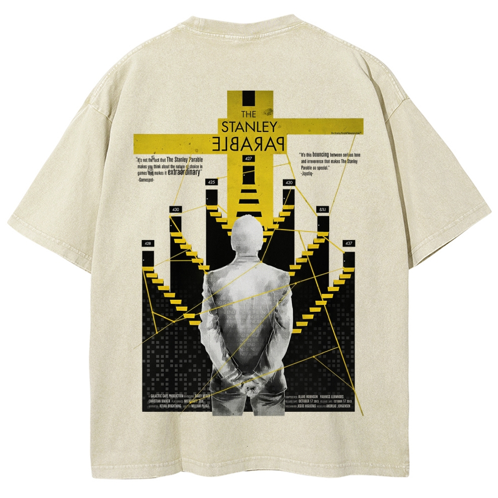The Stanley Parable Unisex Fit Washed T-Shirt 2603003260