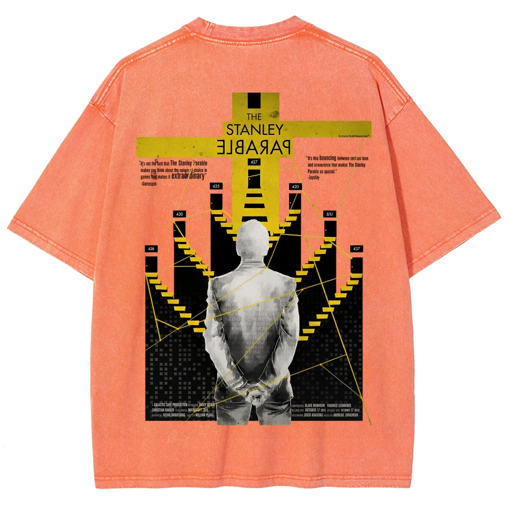 The Stanley Parable Unisex Fit Washed T-Shirt 2603003260