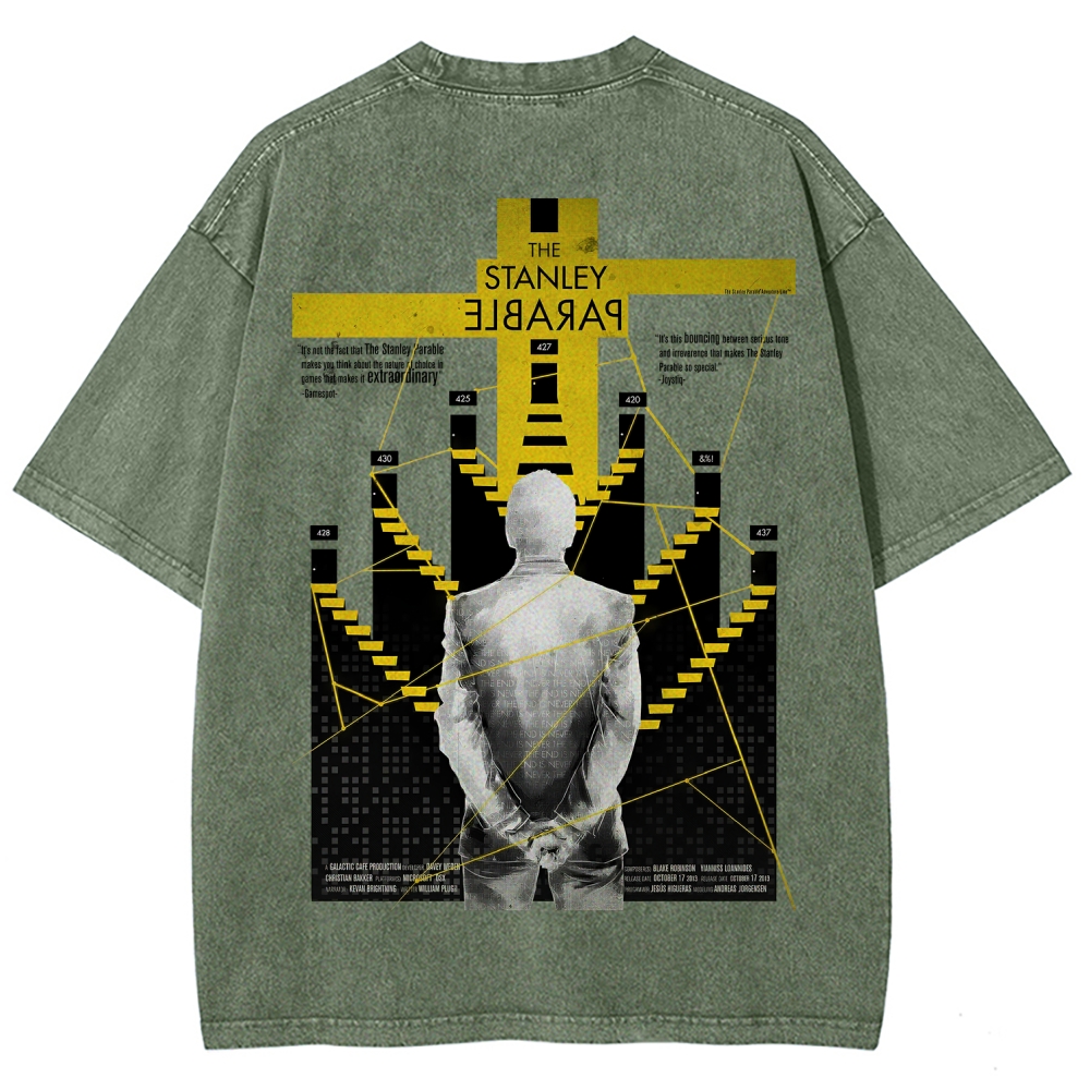 The Stanley Parable Unisex Fit Washed T-Shirt 2603003260