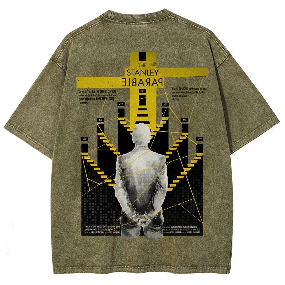 The Stanley Parable Unisex Fit Washed T-Shirt 2603003260