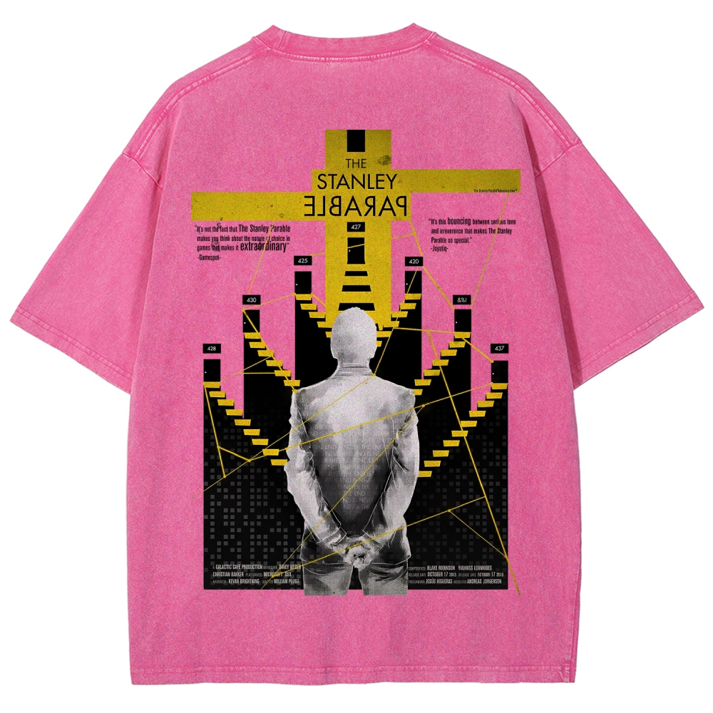 The Stanley Parable Unisex Fit Washed T-Shirt 2603003260