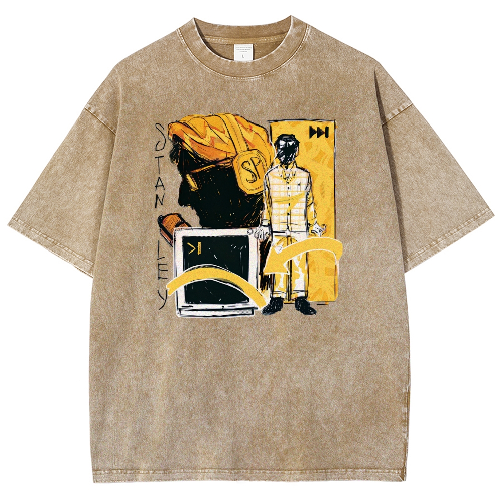 The Stanley Parable Unisex Fit Washed T-Shirt 2603003276