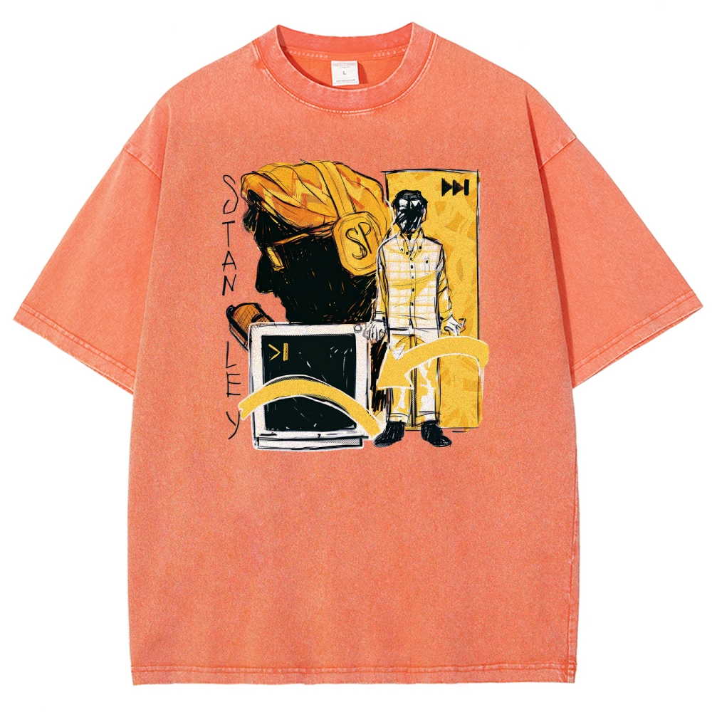 The Stanley Parable Unisex Fit Washed T-Shirt 2603003276