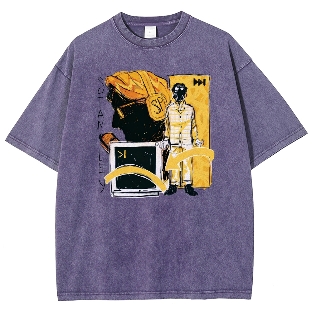 The Stanley Parable Unisex Fit Washed T-Shirt 2603003276