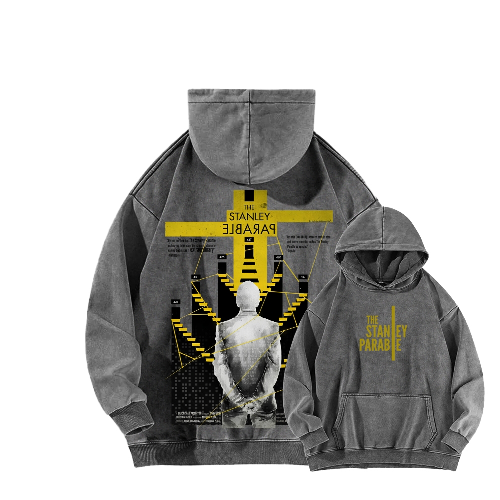 The Stanley Parable Unisex Washed Hoodie 2603003363