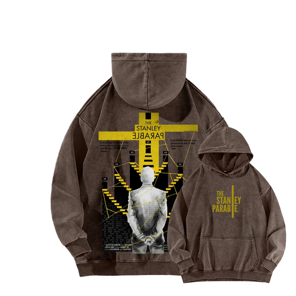 The Stanley Parable Unisex Washed Hoodie 2603003363