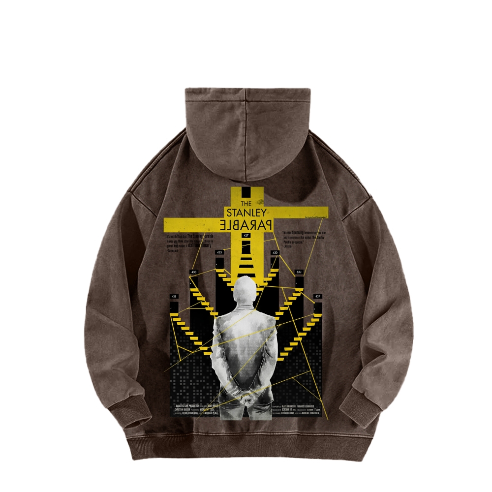 The Stanley Parable Unisex Washed Hoodie 2603003363