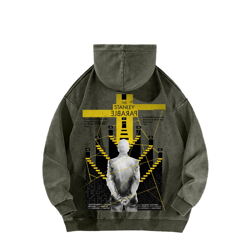 The Stanley Parable Unisex Washed Hoodie 2603003363