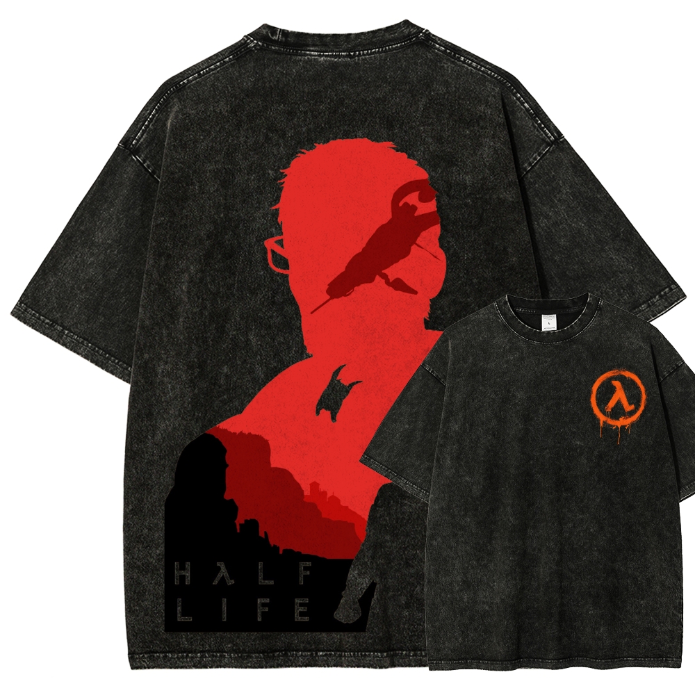 Half Life Unisex Fit Washed T-Shirt 2603004646
