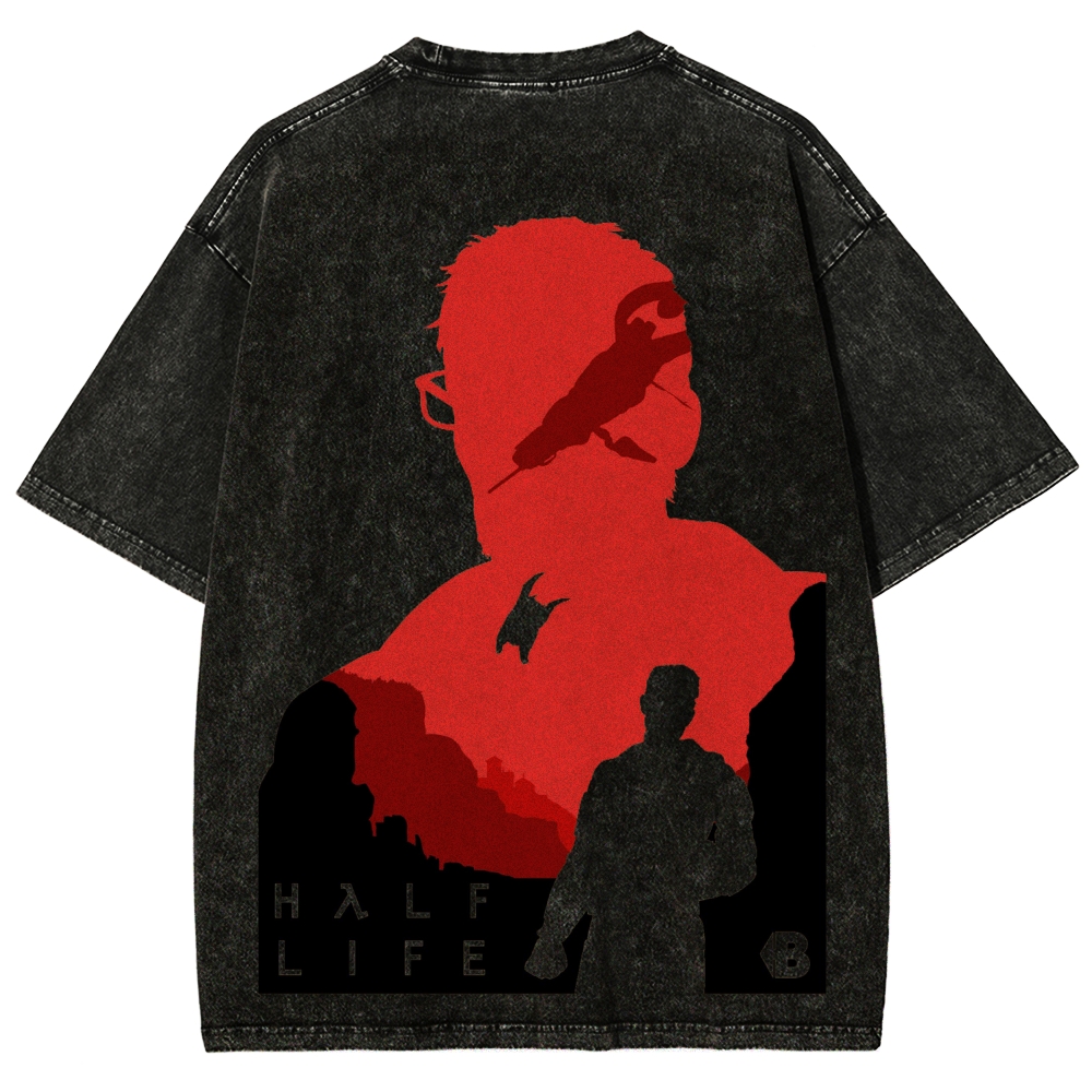 Half Life Unisex Fit Washed T-Shirt 2603004646