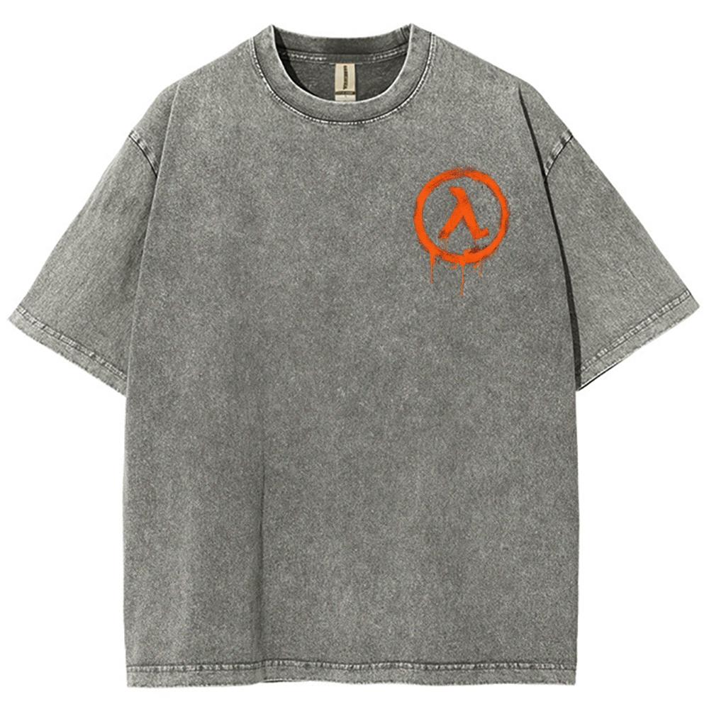 Half Life Unisex Fit Washed T-Shirt 2603004646