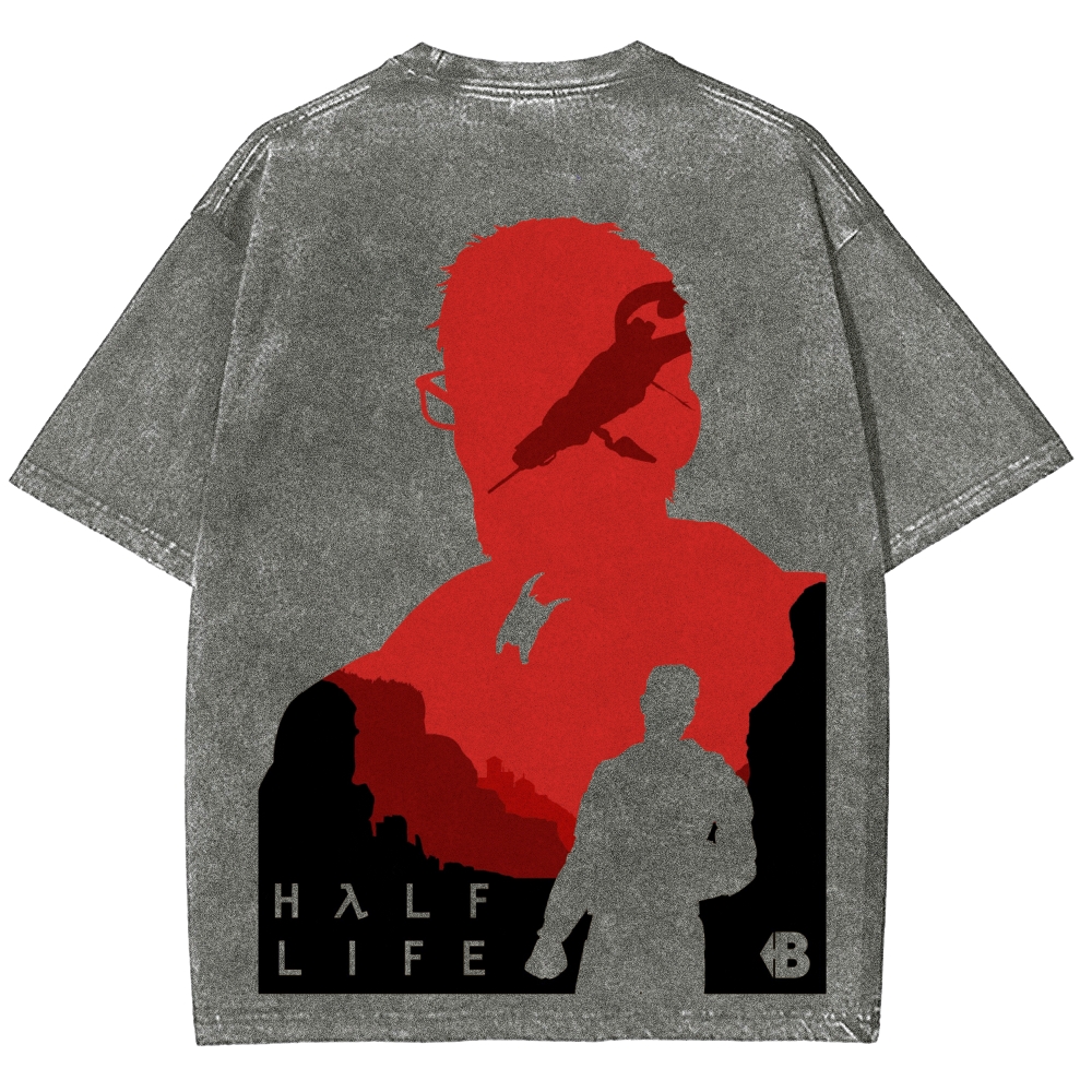 Half Life Unisex Fit Washed T-Shirt 2603004646