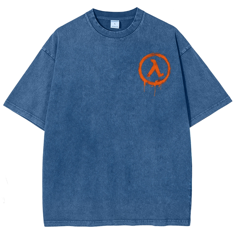 Half Life Unisex Fit Washed T-Shirt 2603004646