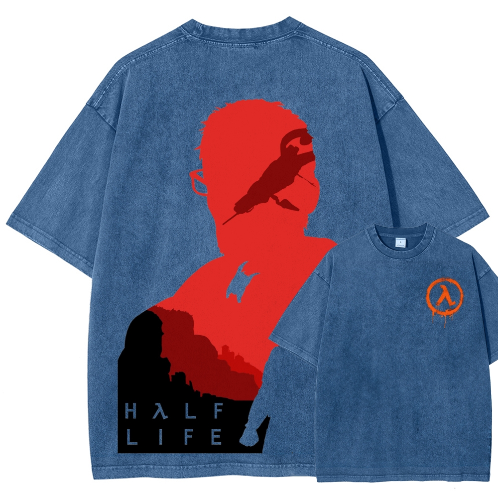 Half Life Unisex Fit Washed T-Shirt 2603004646