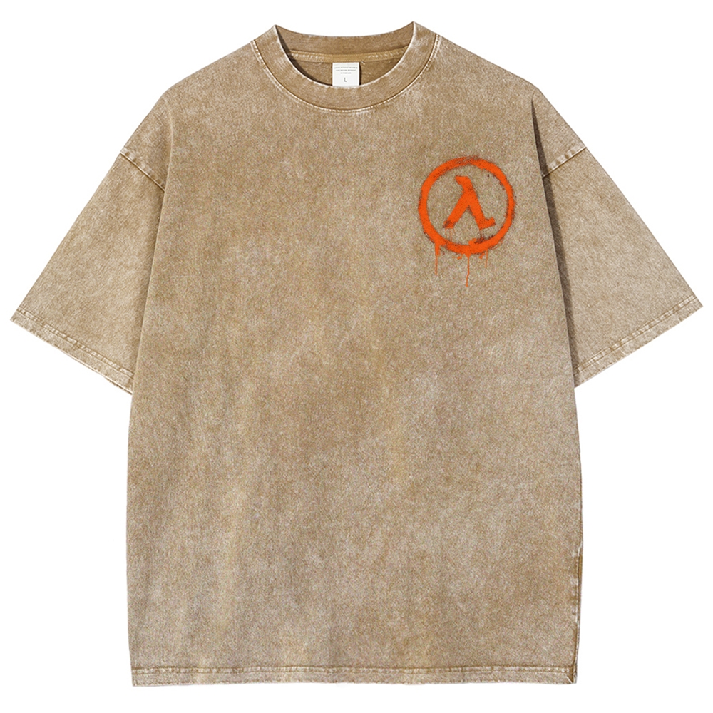 Half Life Unisex Fit Washed T-Shirt 2603004646