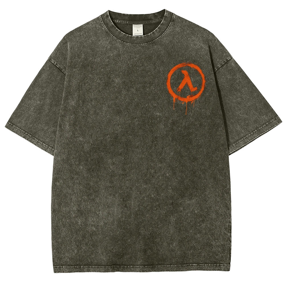 Half Life Unisex Fit Washed T-Shirt 2603004646