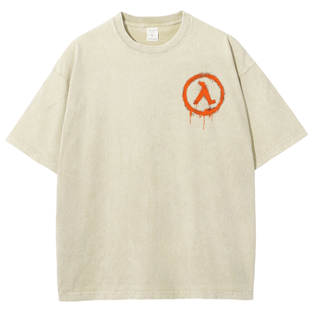 Half Life Unisex Fit Washed T-Shirt 2603004646