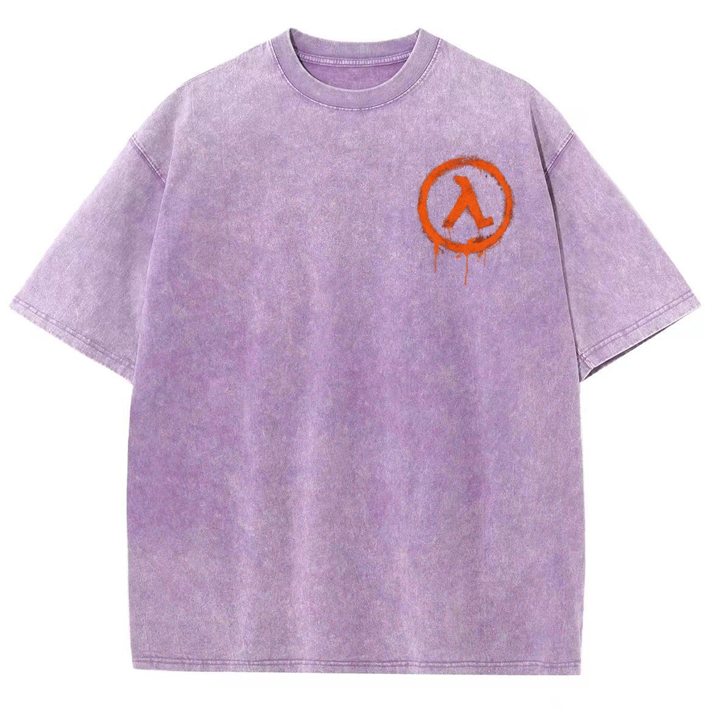 Half Life Unisex Fit Washed T-Shirt 2603004646