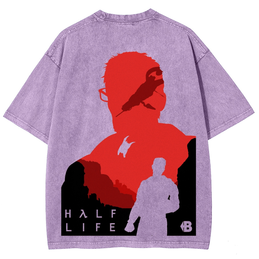 Half Life Unisex Fit Washed T-Shirt 2603004646