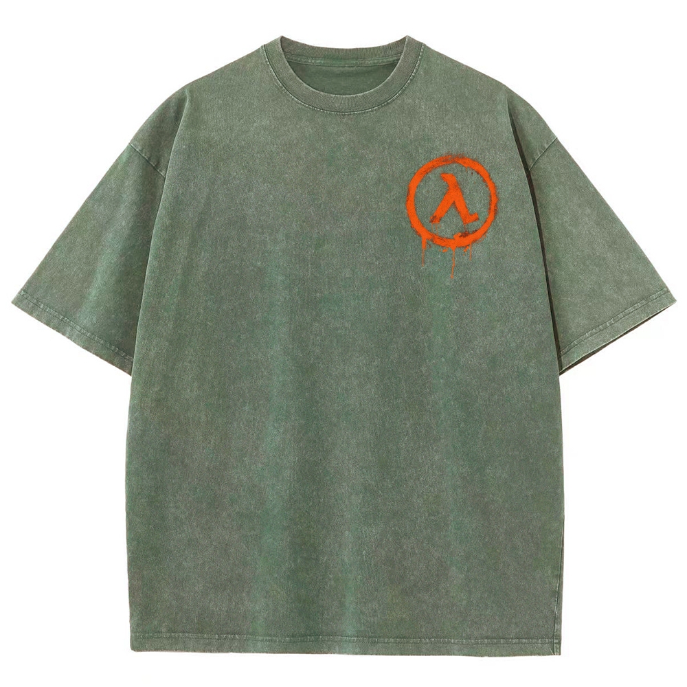 Half Life Unisex Fit Washed T-Shirt 2603004646