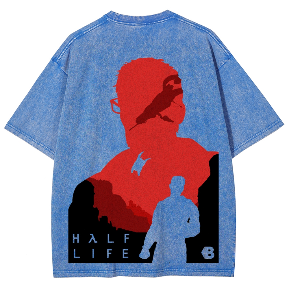 Half Life Unisex Fit Washed T-Shirt 2603004646
