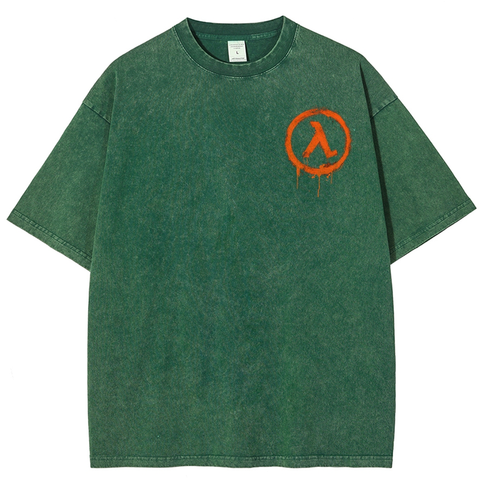 Half Life Unisex Fit Washed T-Shirt 2603004646