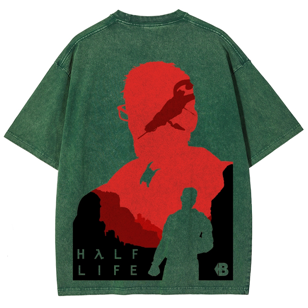 Half Life Unisex Fit Washed T-Shirt 2603004646