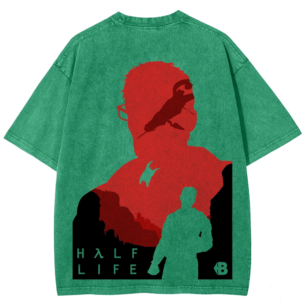 Half Life Unisex Fit Washed T-Shirt 2603004646