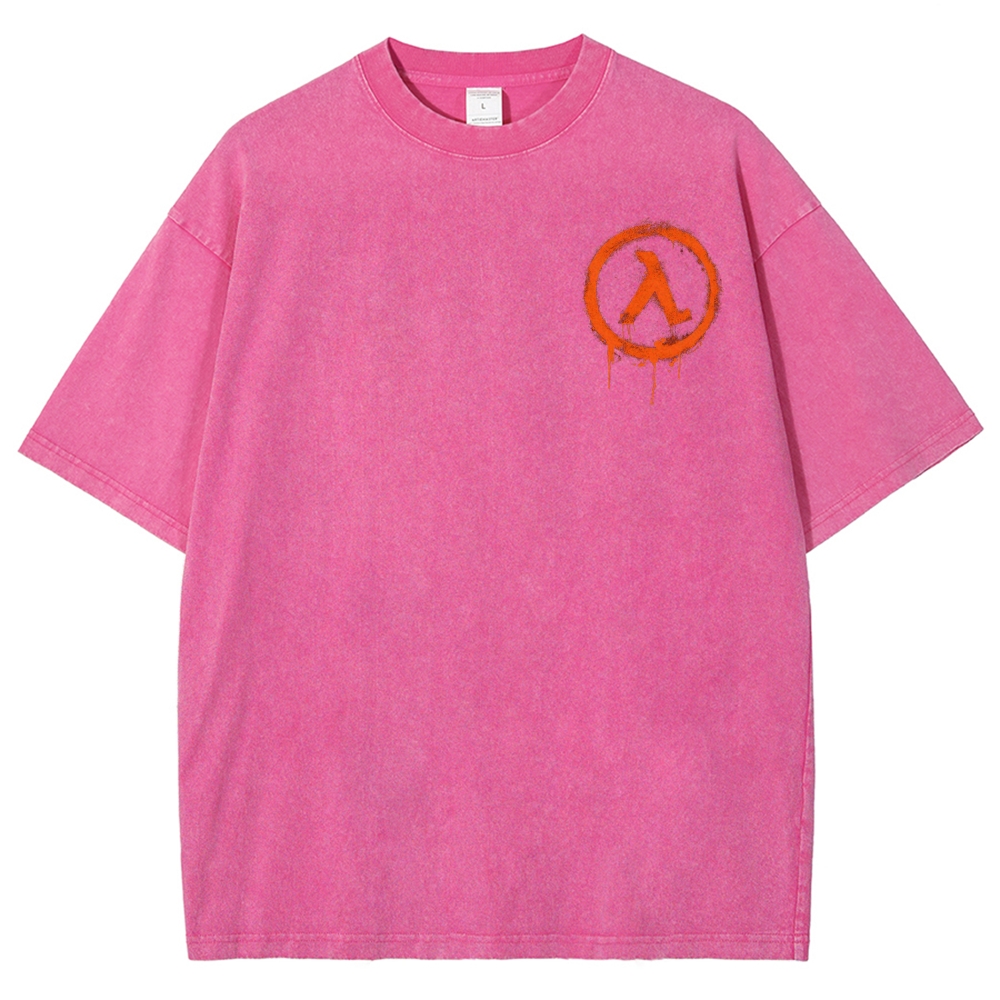 Half Life Unisex Fit Washed T-Shirt 2603004646