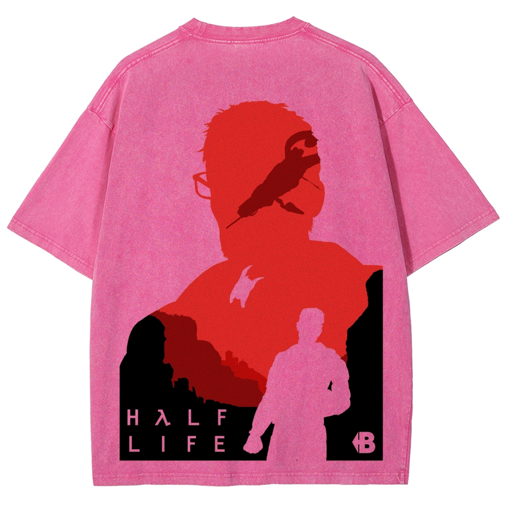 Half Life Unisex Fit Washed T-Shirt 2603004646