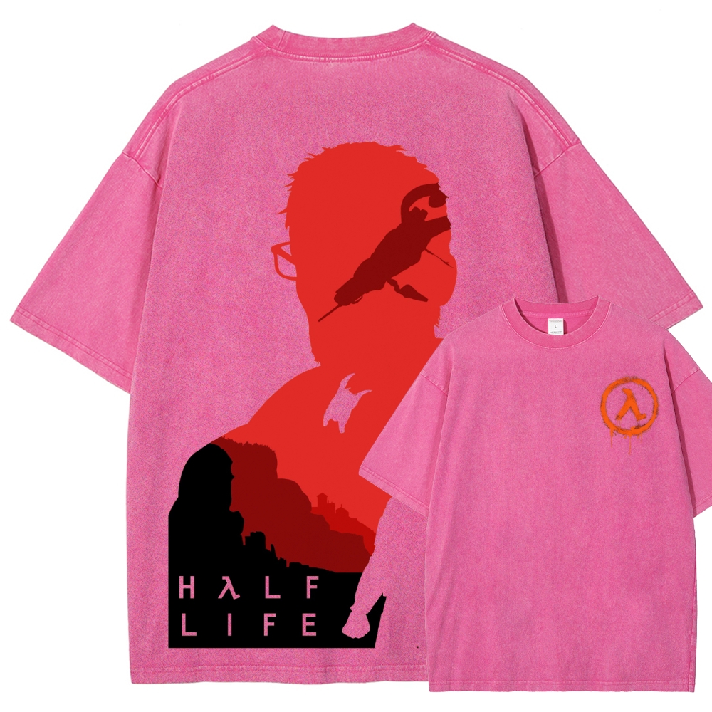 Half Life Unisex Fit Washed T-Shirt 2603004646