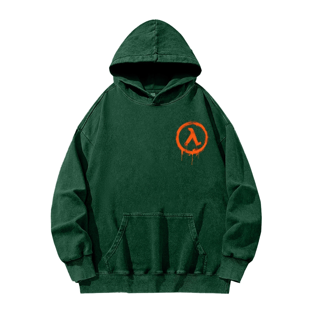 Half Life Unisex Washed Hoodie 2603004647