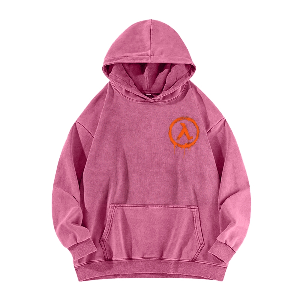 Half Life Unisex Washed Hoodie 2603004647