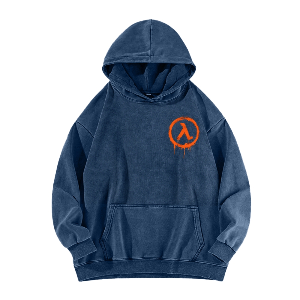 Half Life Unisex Washed Hoodie 2603004647