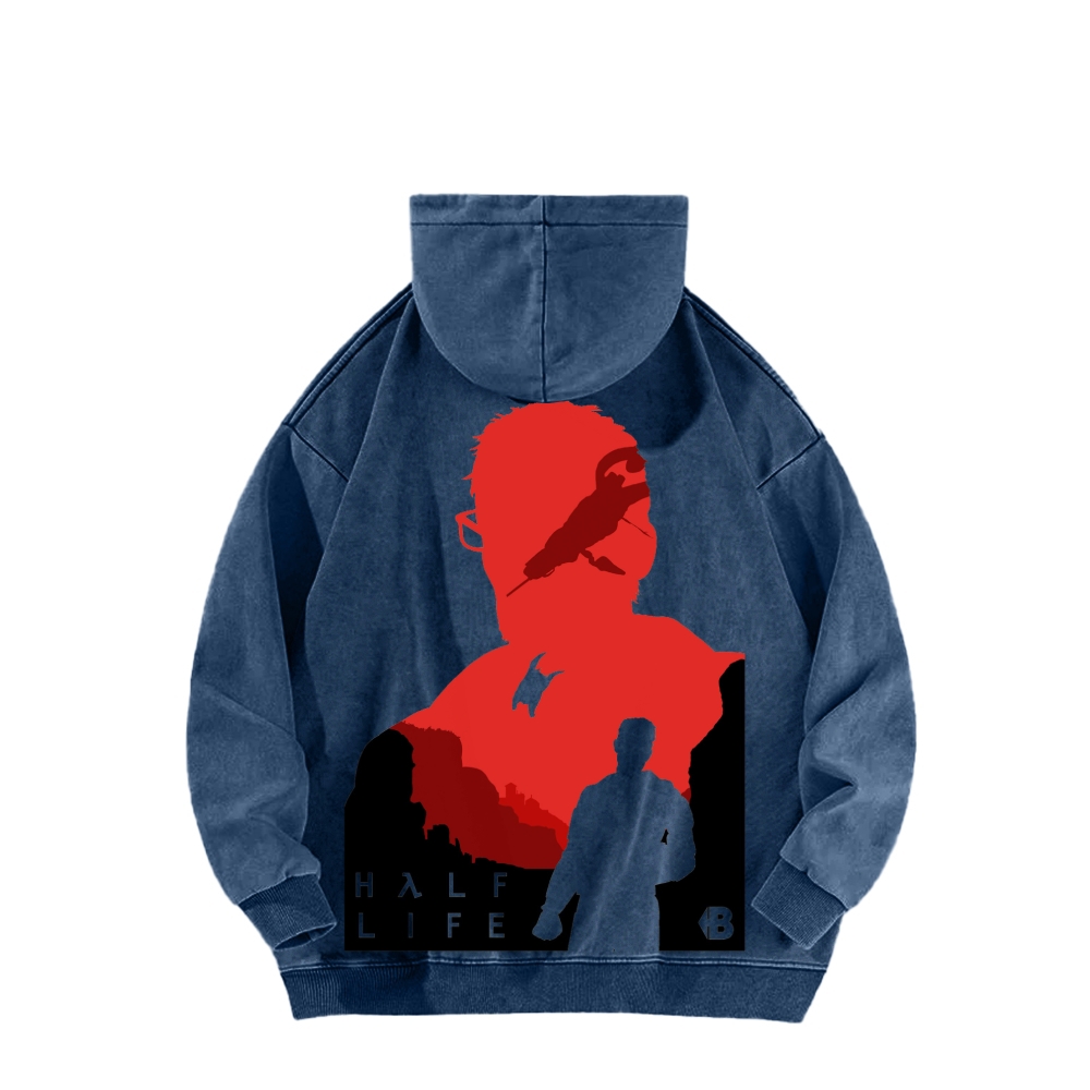 Half Life Unisex Washed Hoodie 2603004647