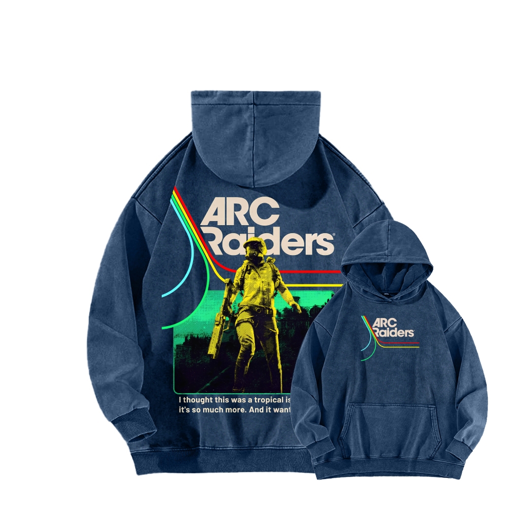 ARC Raiders Unisex Washed Hoodie 2603006426