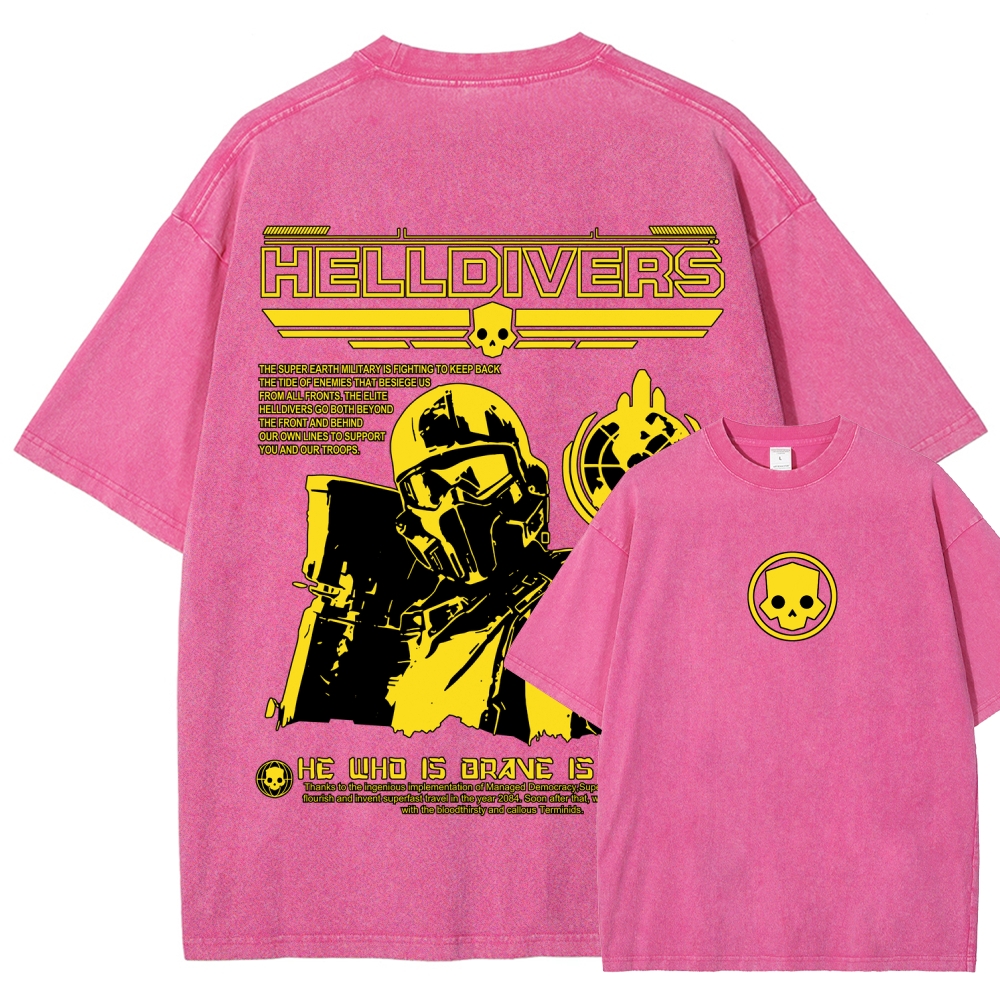 Divers Unisex Fit Washed T-Shirt 2603009465