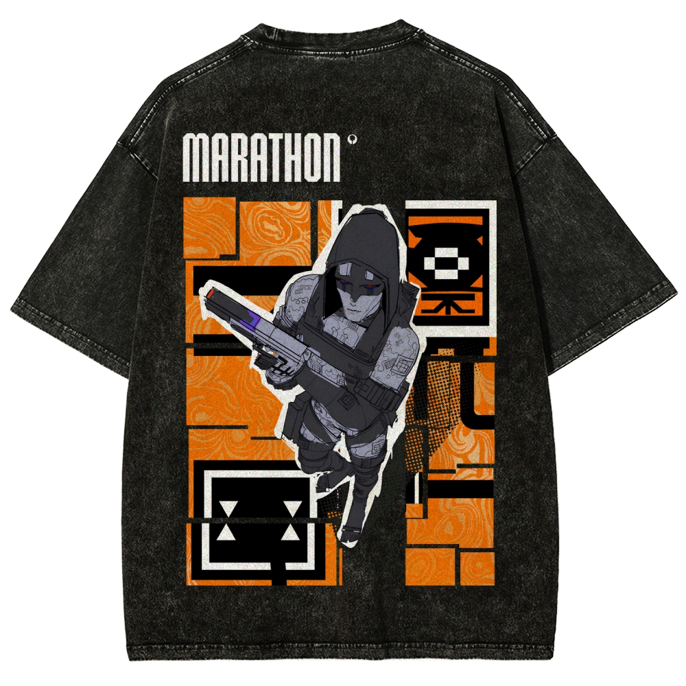 Marathon Unisex Fit Washed T-Shirt 2603011196