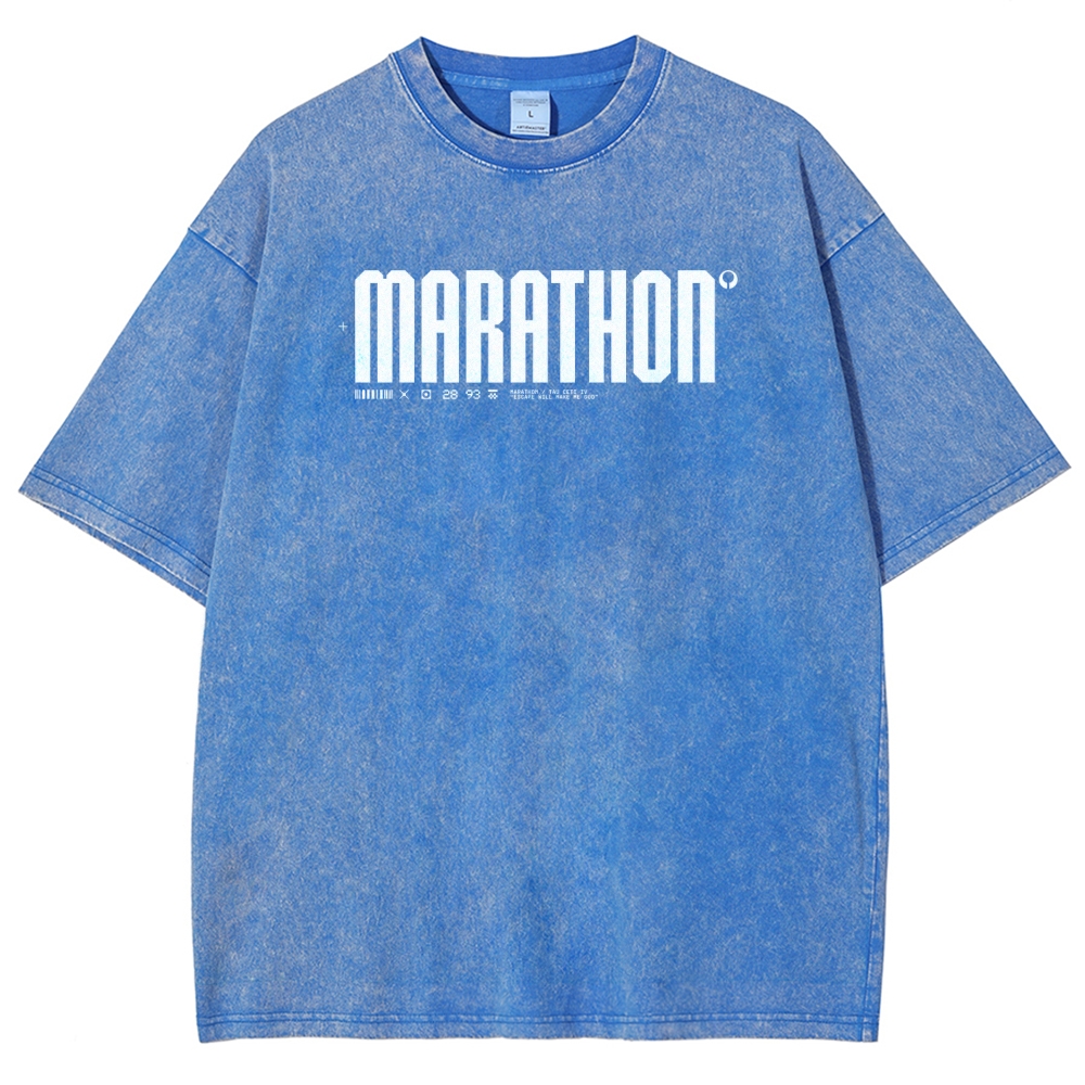 Marathon Unisex Fit Washed T-Shirt 2603011196