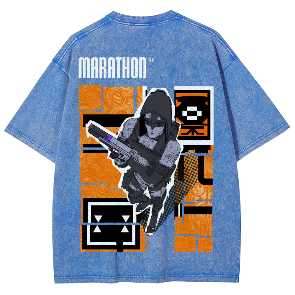 Marathon Unisex Fit Washed T-Shirt 2603011196
