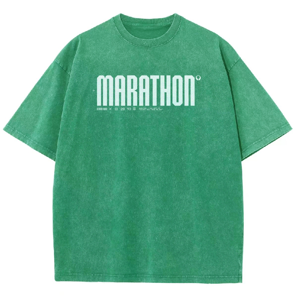 Marathon Unisex Fit Washed T-Shirt 2603011196