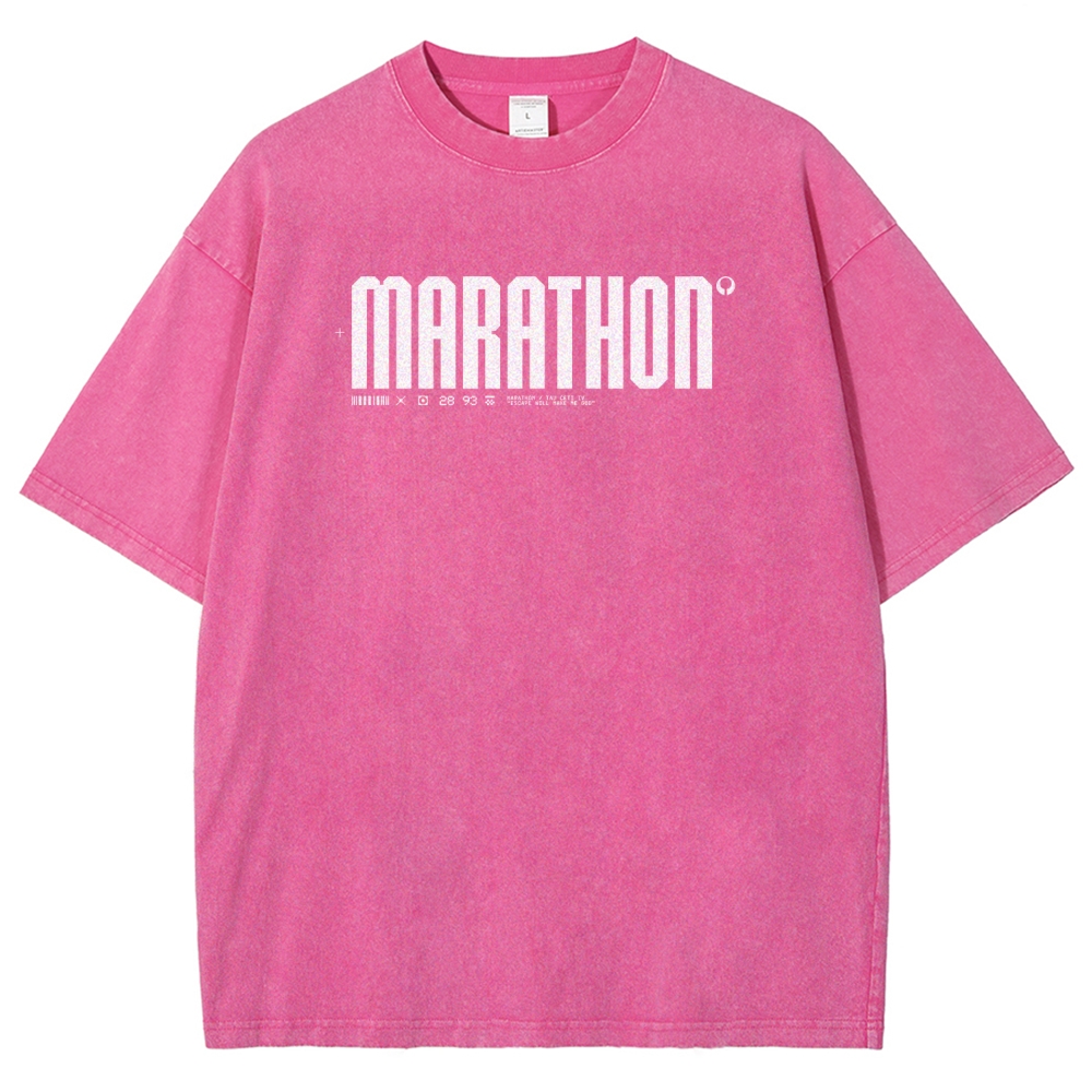 Marathon Unisex Fit Washed T-Shirt 2603011196
