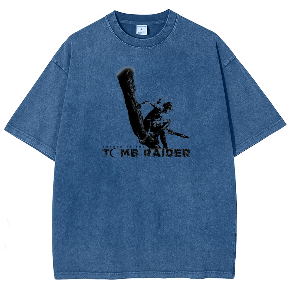 Tomb Raider Unisex Fit Washed T-Shirt 2603011794