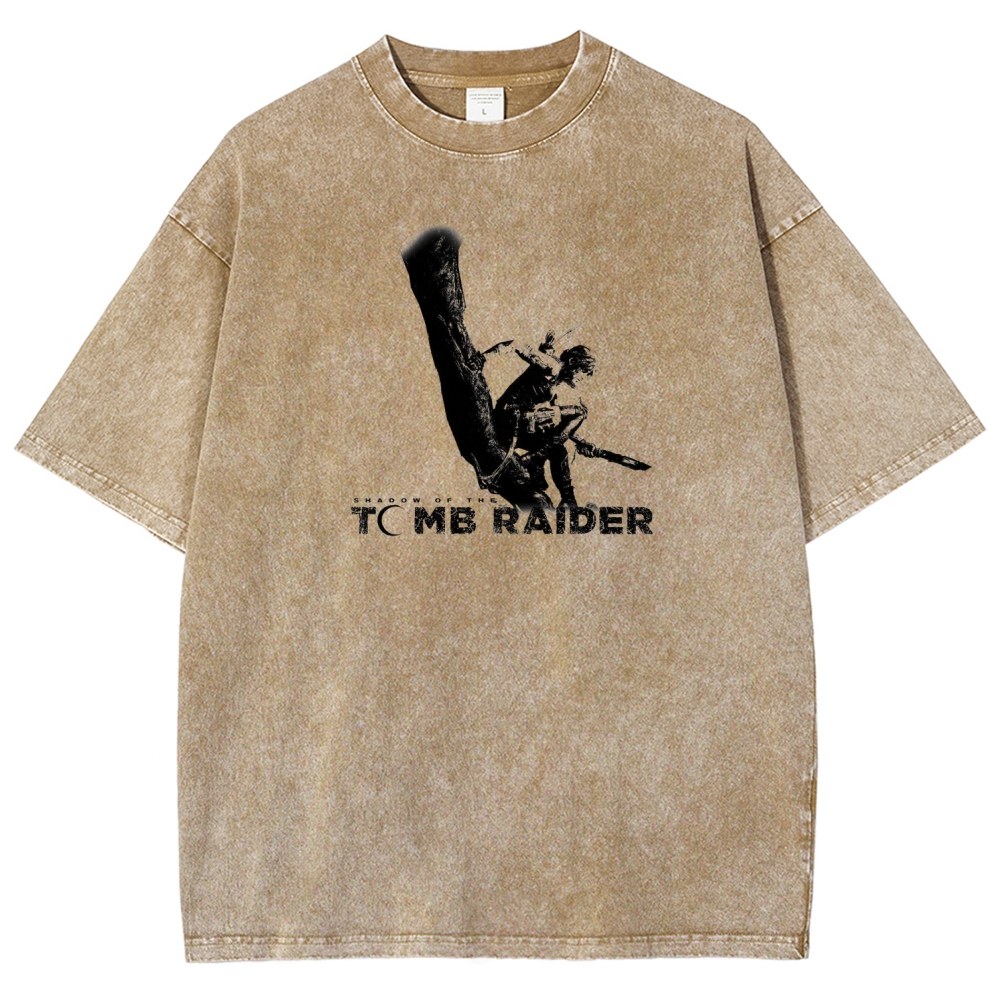Tomb Raider Unisex Fit Washed T-Shirt 2603011794