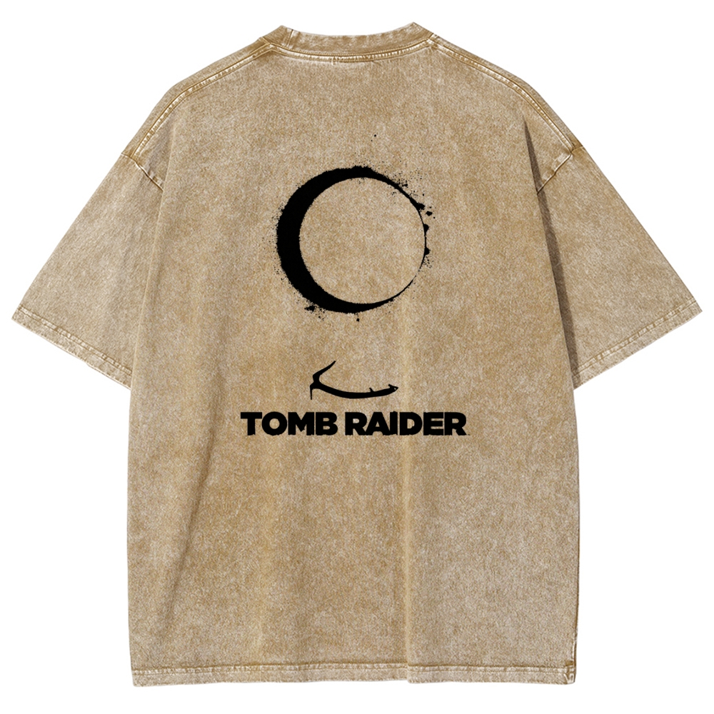 Tomb Raider Unisex Fit Washed T-Shirt 2603011794