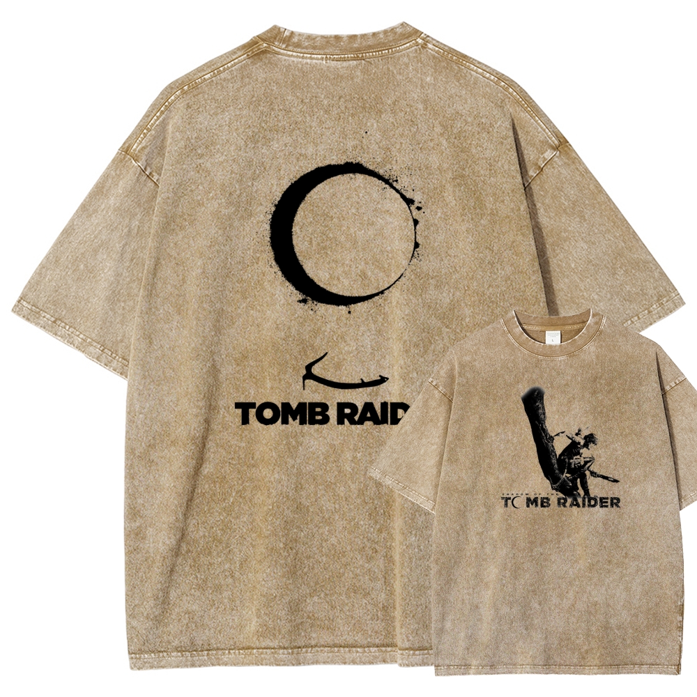 Tomb Raider Unisex Fit Washed T-Shirt 2603011794
