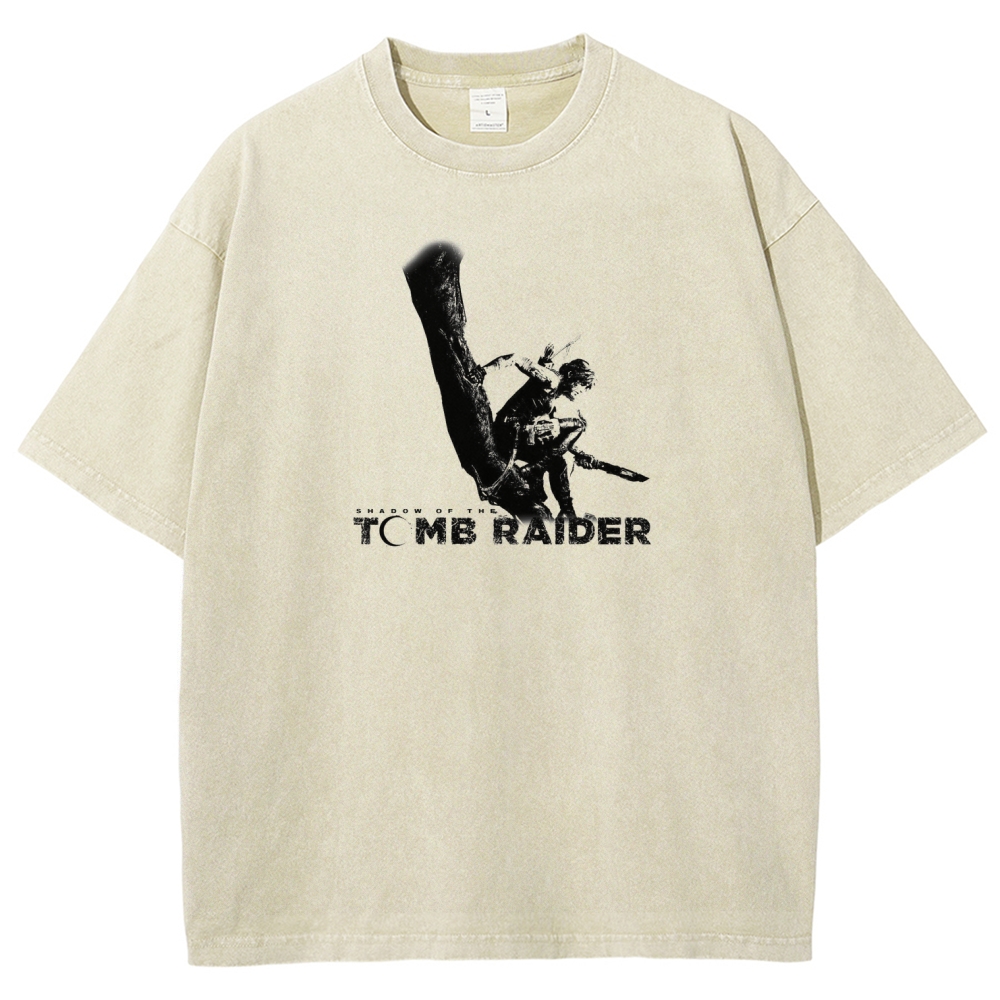 Tomb Raider Unisex Fit Washed T-Shirt 2603011794