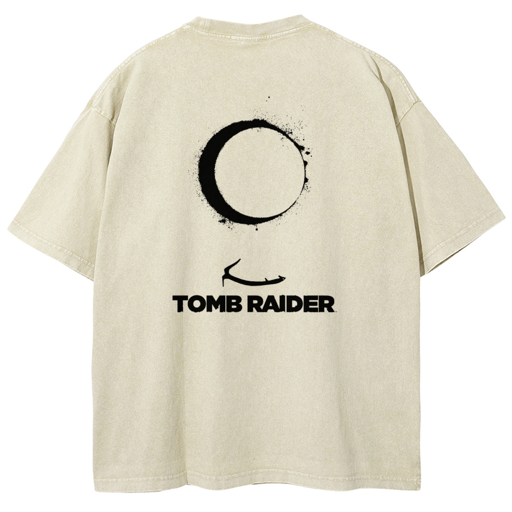 Tomb Raider Unisex Fit Washed T-Shirt 2603011794